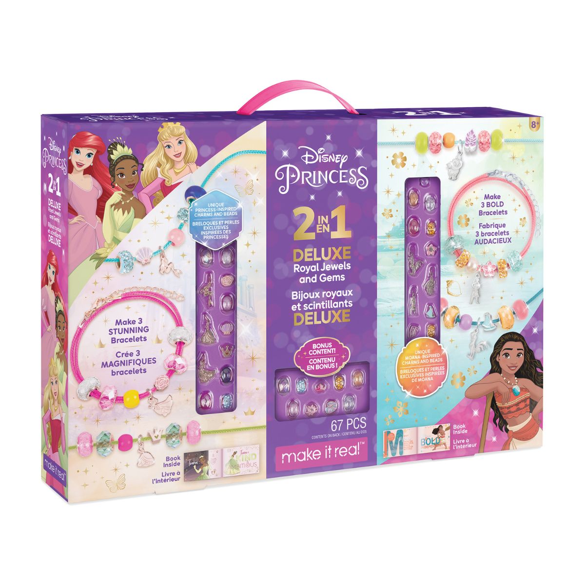 Disney Princess 2 In 1 Royal Jewelry & Gem Kit MAKE IT REAL 4215MIR
