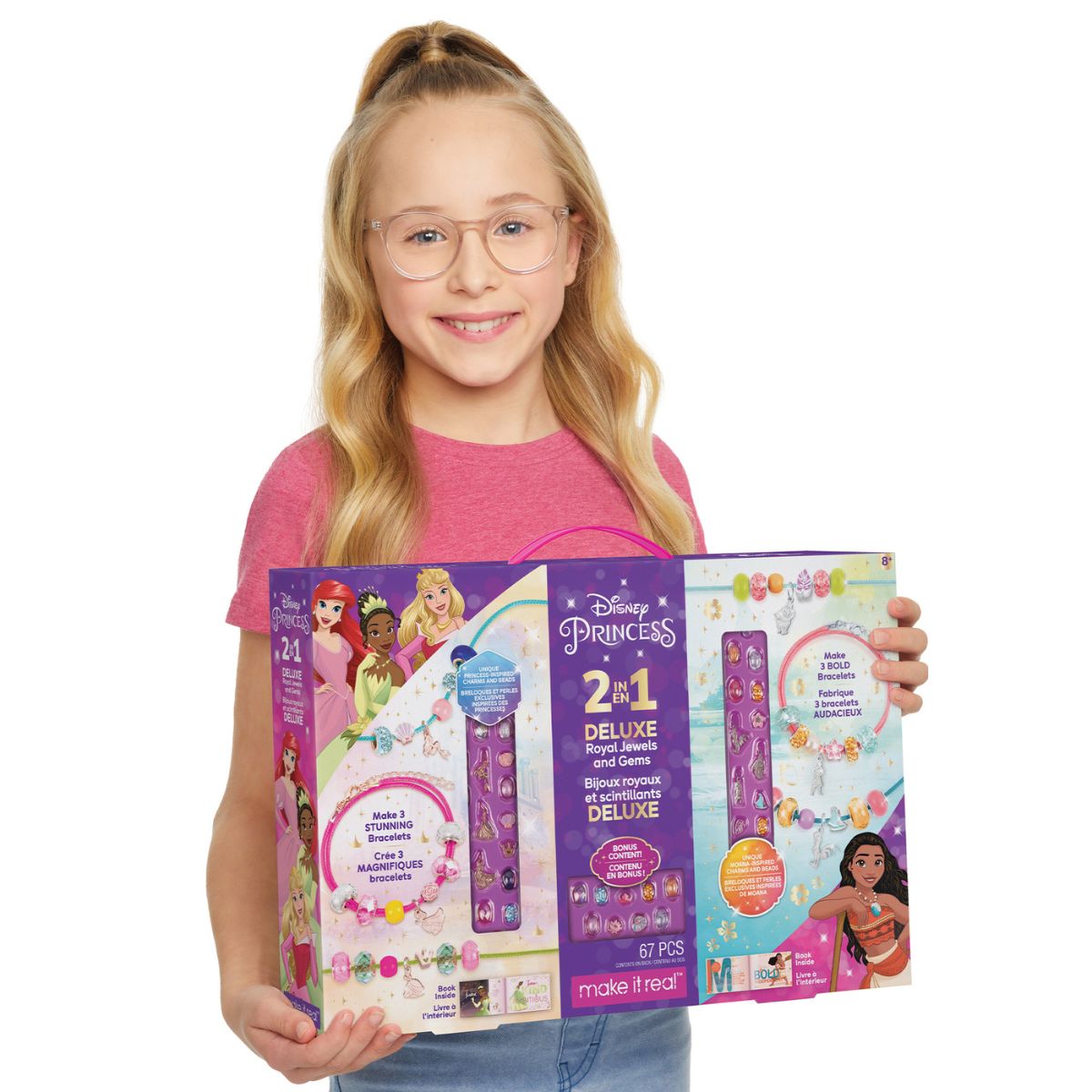 Disney Princess 2 In 1 Royal Jewelry & Gem Kit MAKE IT REAL 4215MIR