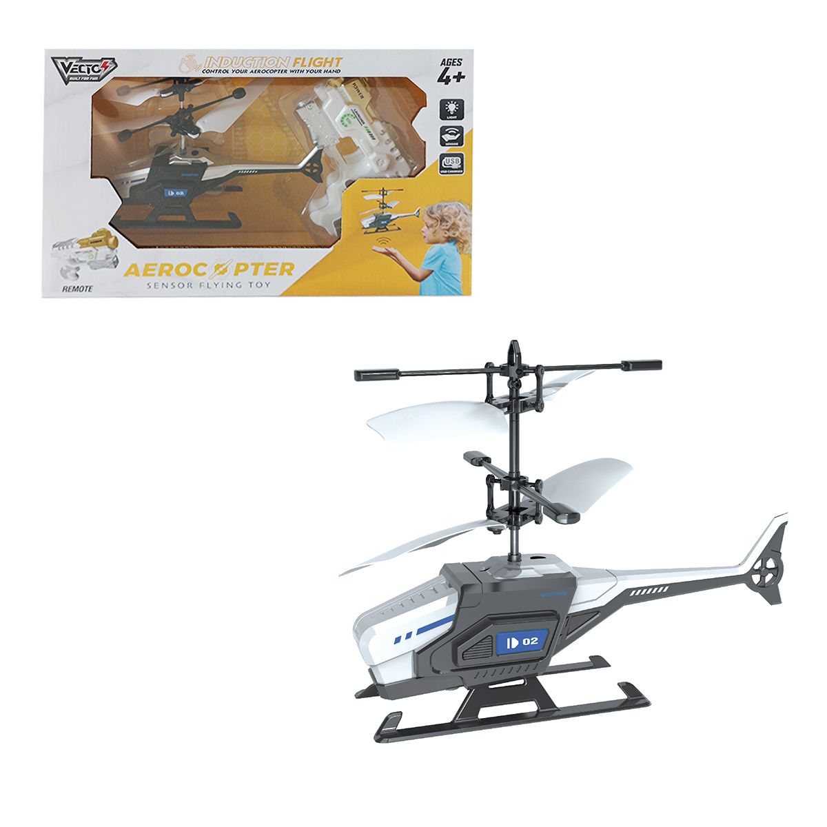 Đồ Chơi Trực Thăng Phi Thiên Cảm Biến (Xanh Dương) VECTO VT2770E