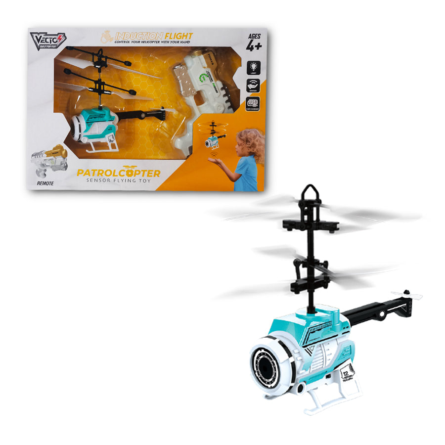 Đồ Chơi Trực Thăng Tuần Tra Cảm Biến (Xanh) Vecto Vt2350e