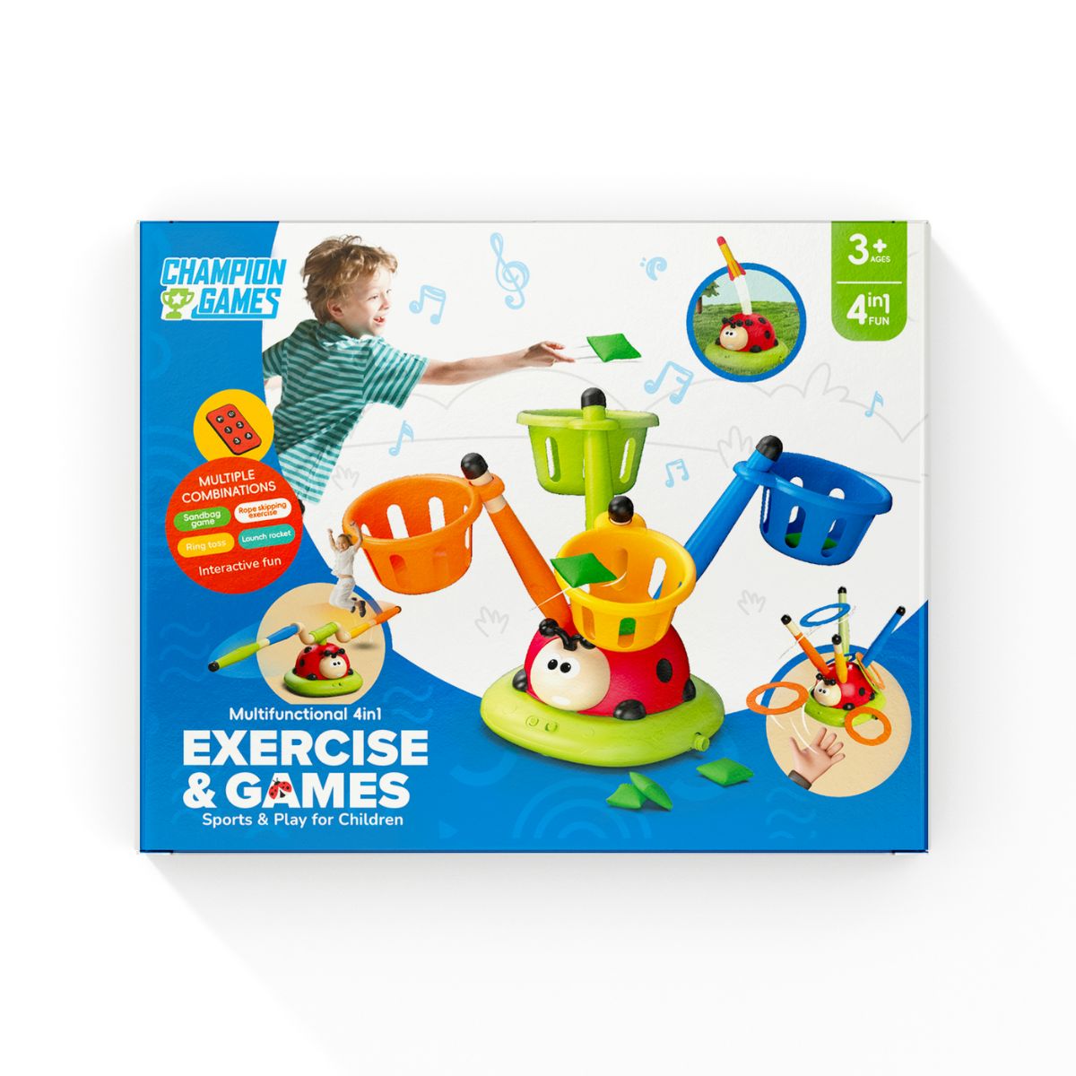 Đồ Chơi Vận Động Đa Năng Bọ Rùa 4 Trong 1 CHAMPION GAMES CPG0239