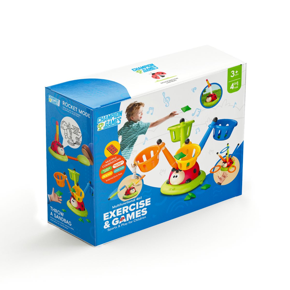 Đồ Chơi Vận Động Đa Năng Bọ Rùa 4 Trong 1 CHAMPION GAMES CPG0239