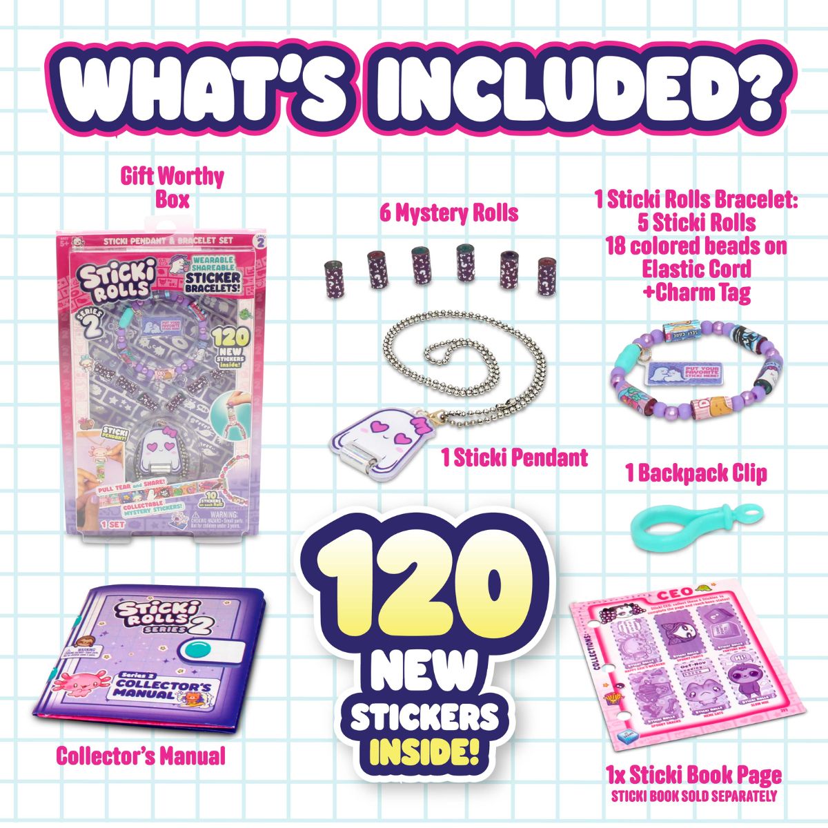 Đồ Chơi Vòng Cổ Sticki Rolls S2 OTHER GIRL BRANDS SR400