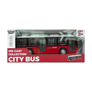 Đồ Chơi Xe Buýt Thành Phố Có Đèn Và Âm Thanh (Đỏ) VECTO VT0771B