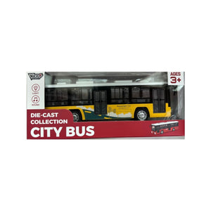 Đồ Chơi Xe Buýt Thành Phố Có Đèn Và Âm Thanh (Vàng) VECTO VT0771C