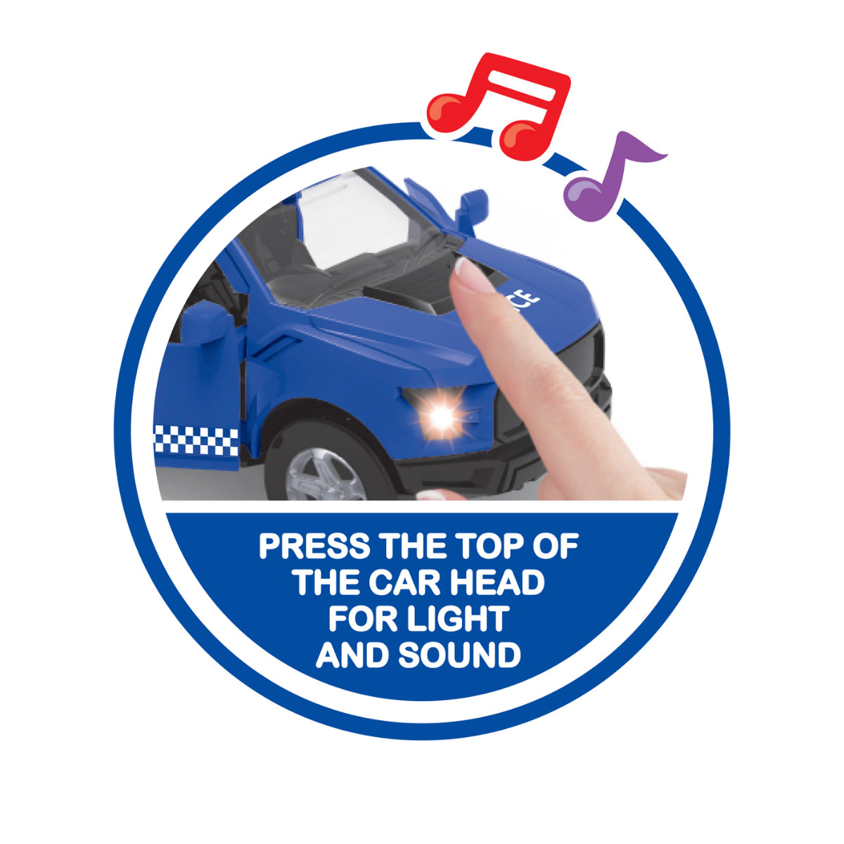 Đồ Chơi Xe Cảnh Sát Mô Hình Có Đèn Và Âm Thanh VECTO VT31K