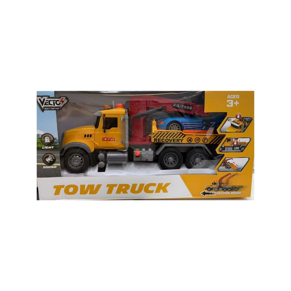 VECTO VT55P-2 Rescue Vehicle Toy with Lights and Sound