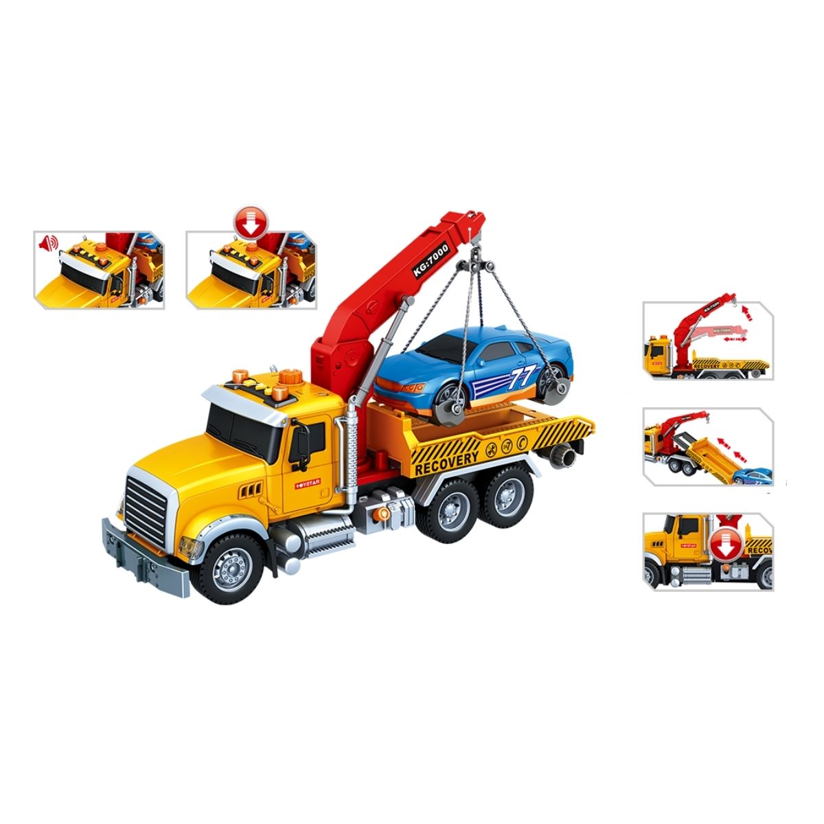 VECTO VT55P-2 Rescue Vehicle Toy with Lights and Sound