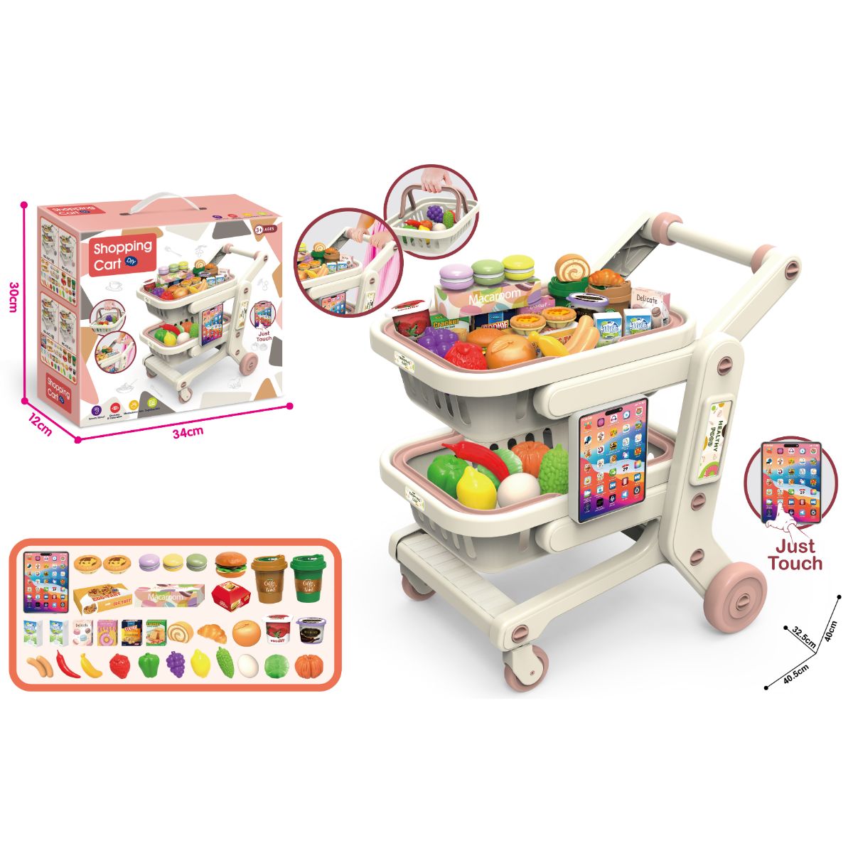 Đồ Chơi Xe Đẩy Siêu Thị 34 Chi Tiết SWEET HEART SH0544