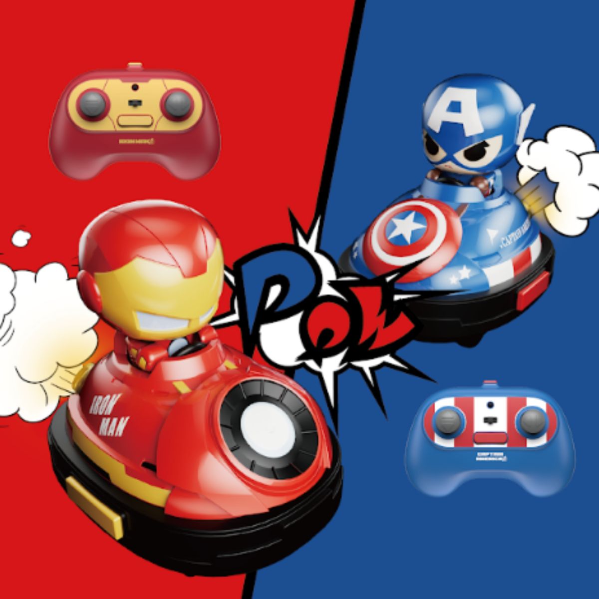 Remote Control Bumper Cars – Iron Man vs Captain America VECTO MM1080304
