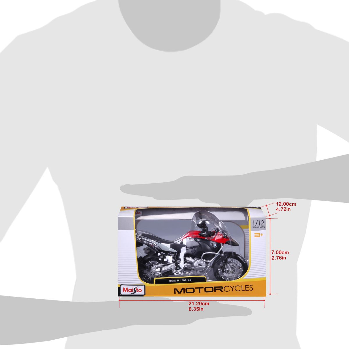 Đồ Chơi Xe Mô Hình Mô Tô 1:12 Dòng BMW R1200 GS MAISTO MT31101