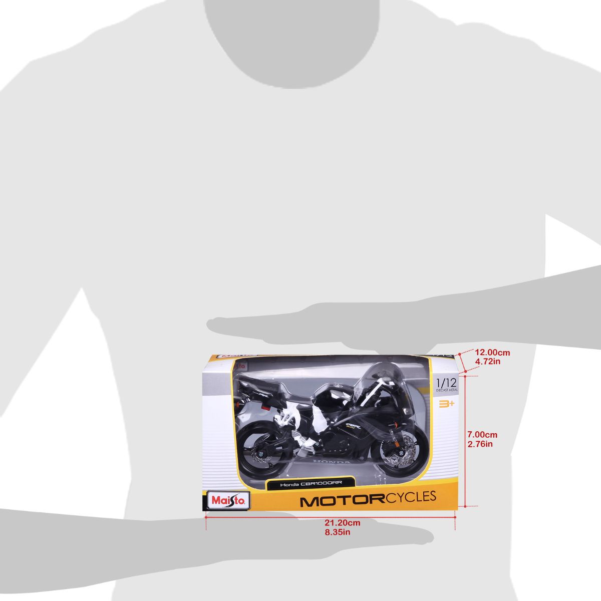 Đồ Chơi Mô Hình Xe Mô Tô 1:12 Dòng Honda CBR1000RR MAISTO 06182/MT31101