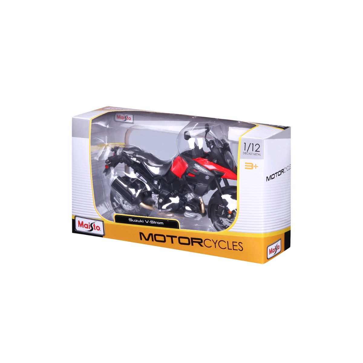 Đồ Chơi Xe Mô Hình Mô Tô Tỉ Lệ 1:12 Suzuki V-Strom MAISTO MT31101