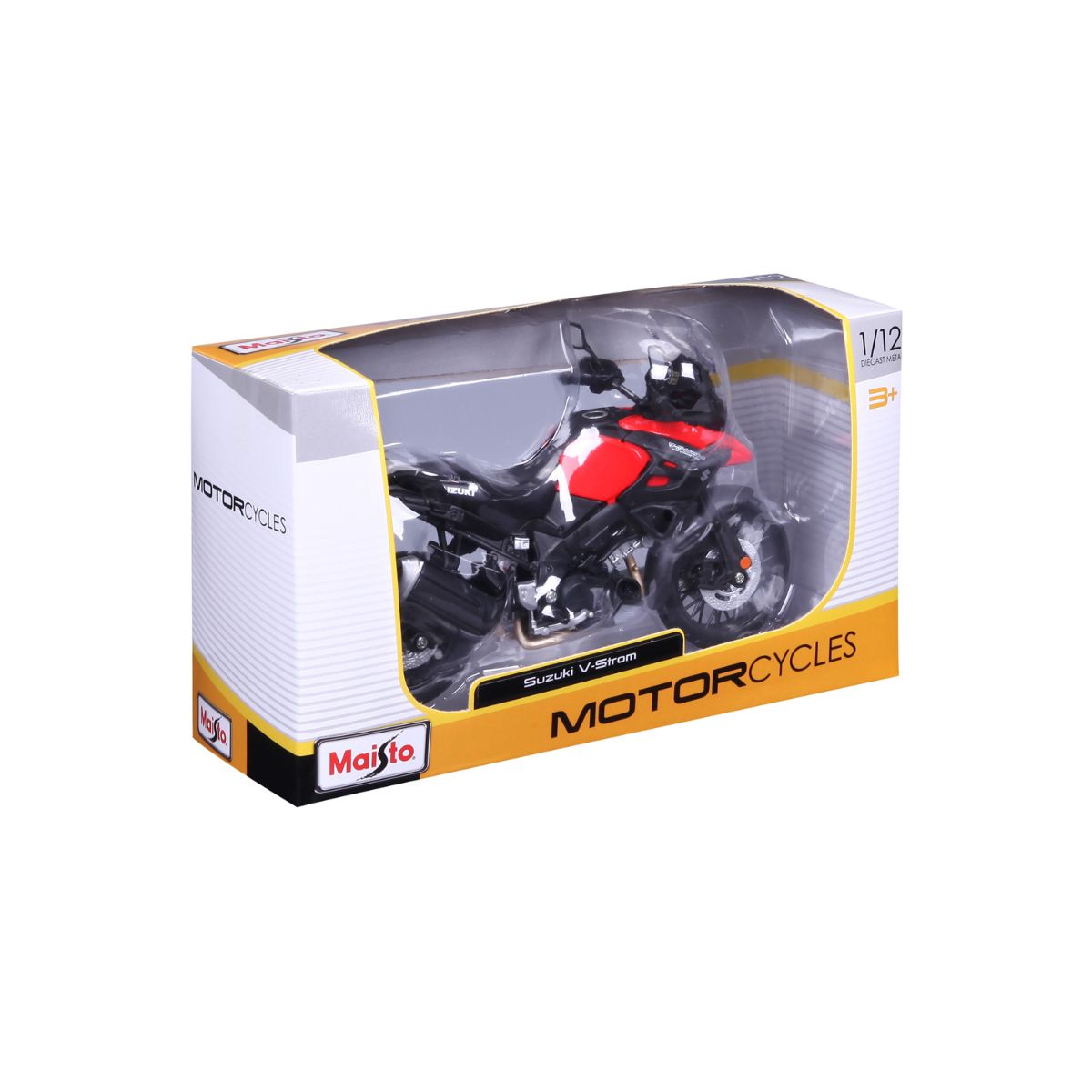 Đồ Chơi Xe Mô Hình Mô Tô Tỉ Lệ 1:12 Suzuki V-Strom MAISTO MT31101