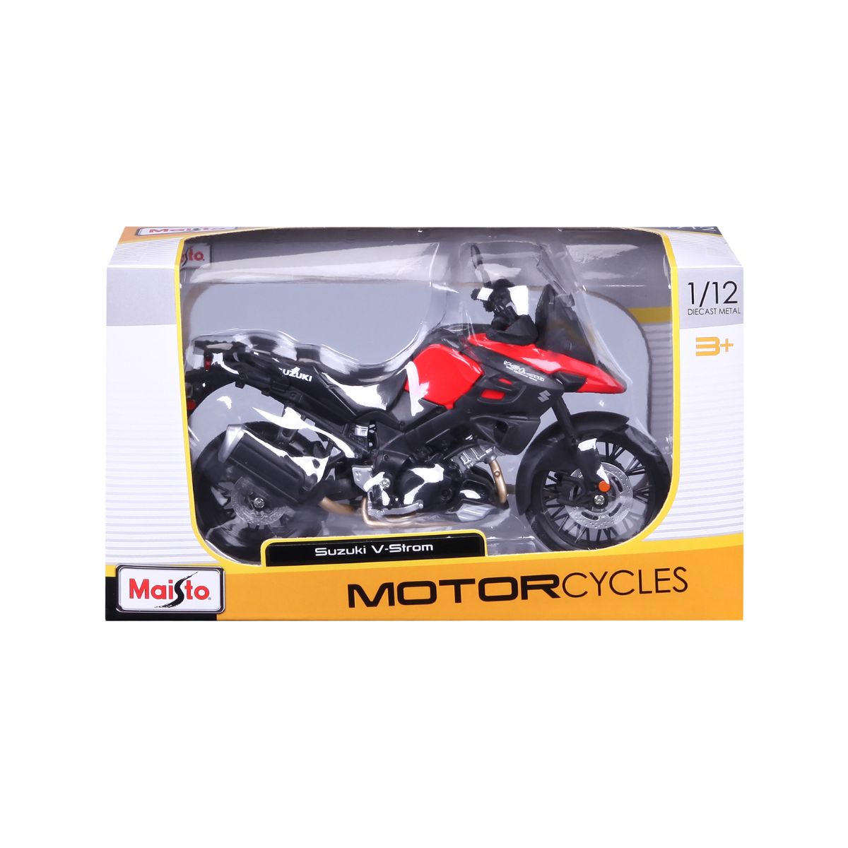 Đồ Chơi Xe Mô Hình Mô Tô Tỉ Lệ 1:12 Suzuki V-Strom MAISTO MT31101