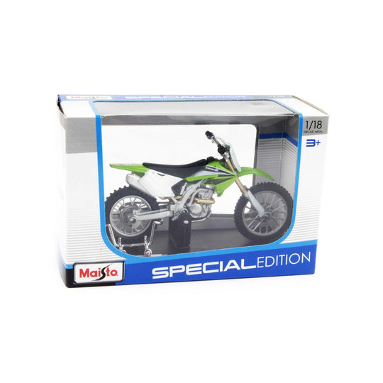 Đồ Chơi Xe Mô Hình Mô Tô Tỉ Lệ 1:18 Kawasaki KX 250F MAISTO MT39300