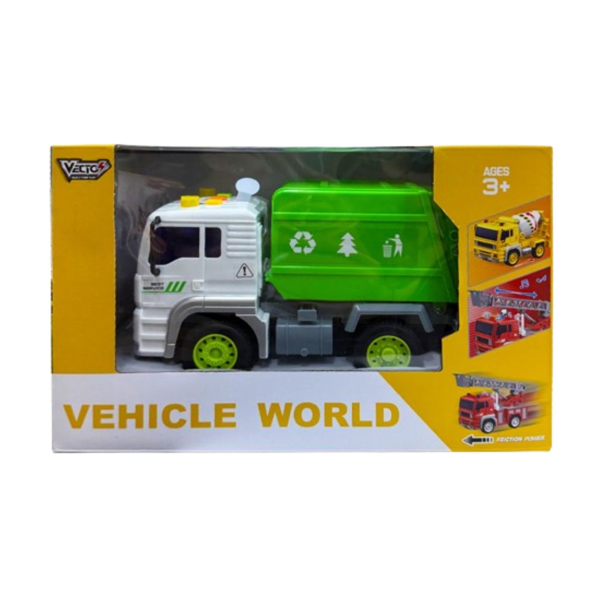 Đồ Chơi Xe Rác Chạy Trớn Có Đèn Và Âm Thanh VECTO VT521A