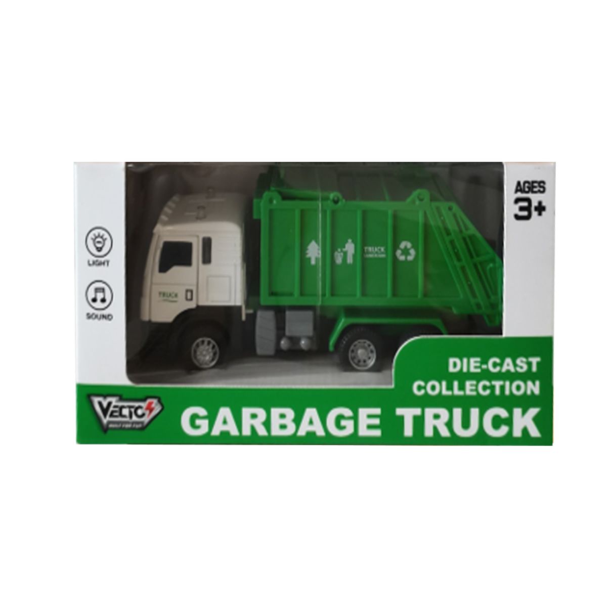 Đồ Chơi Xe Rác Mô Hình Có Đèn Và Âm Thanh VECTO VT81K