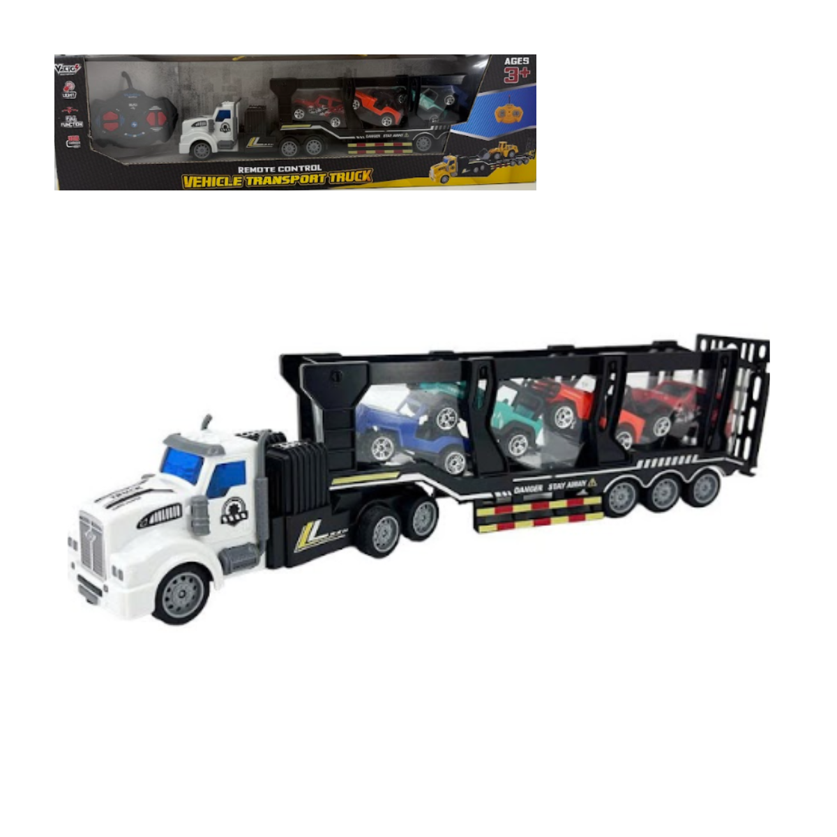 Đồ Chơi Xe Tải Vận Chuyển Điều Khiển Từ Xa Kèm 4 Xe Mô Hình VECTO VT200-7