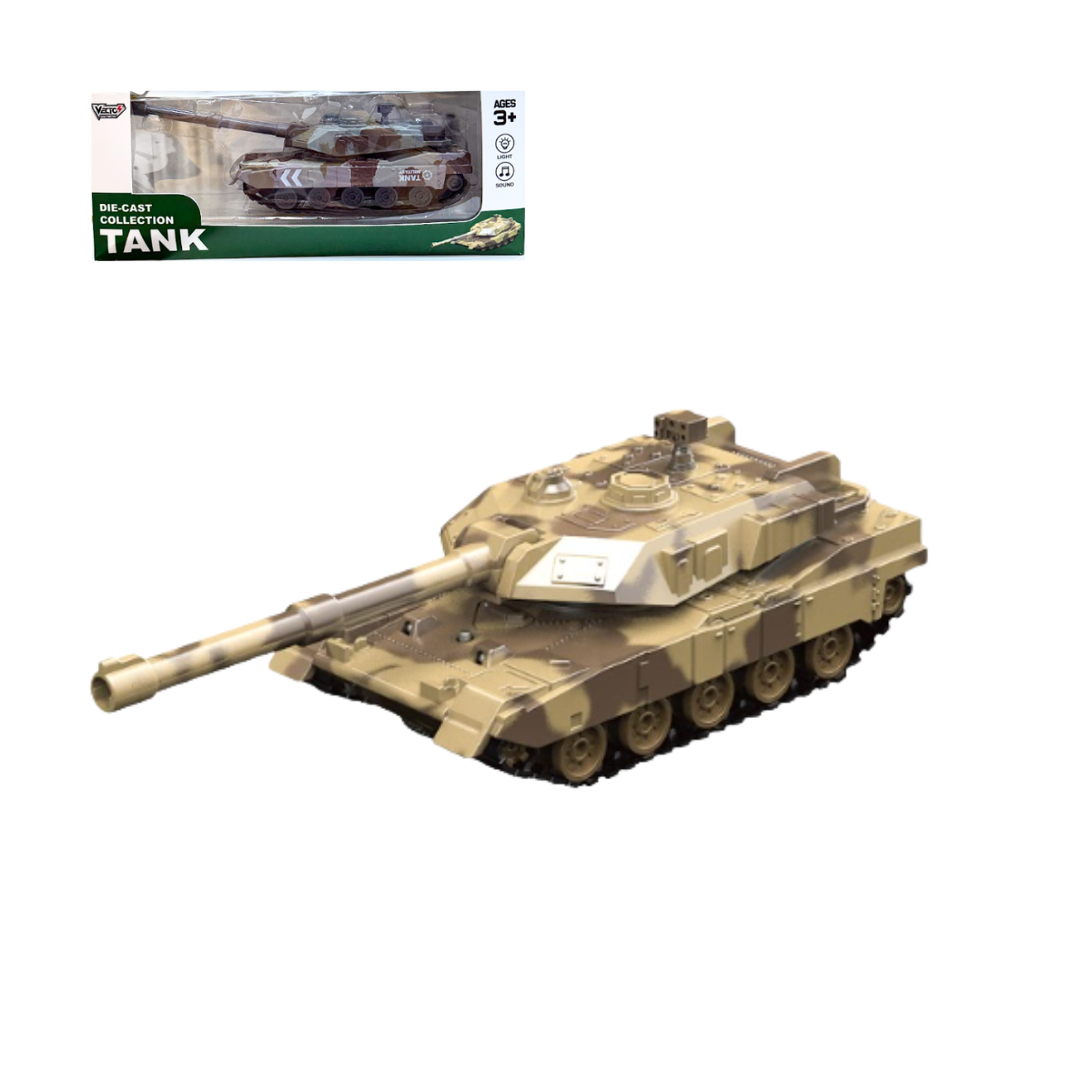 Đồ Chơi Xe Tăng Có Đèn Và Âm Thanh (Vàng) VECTO VT85K