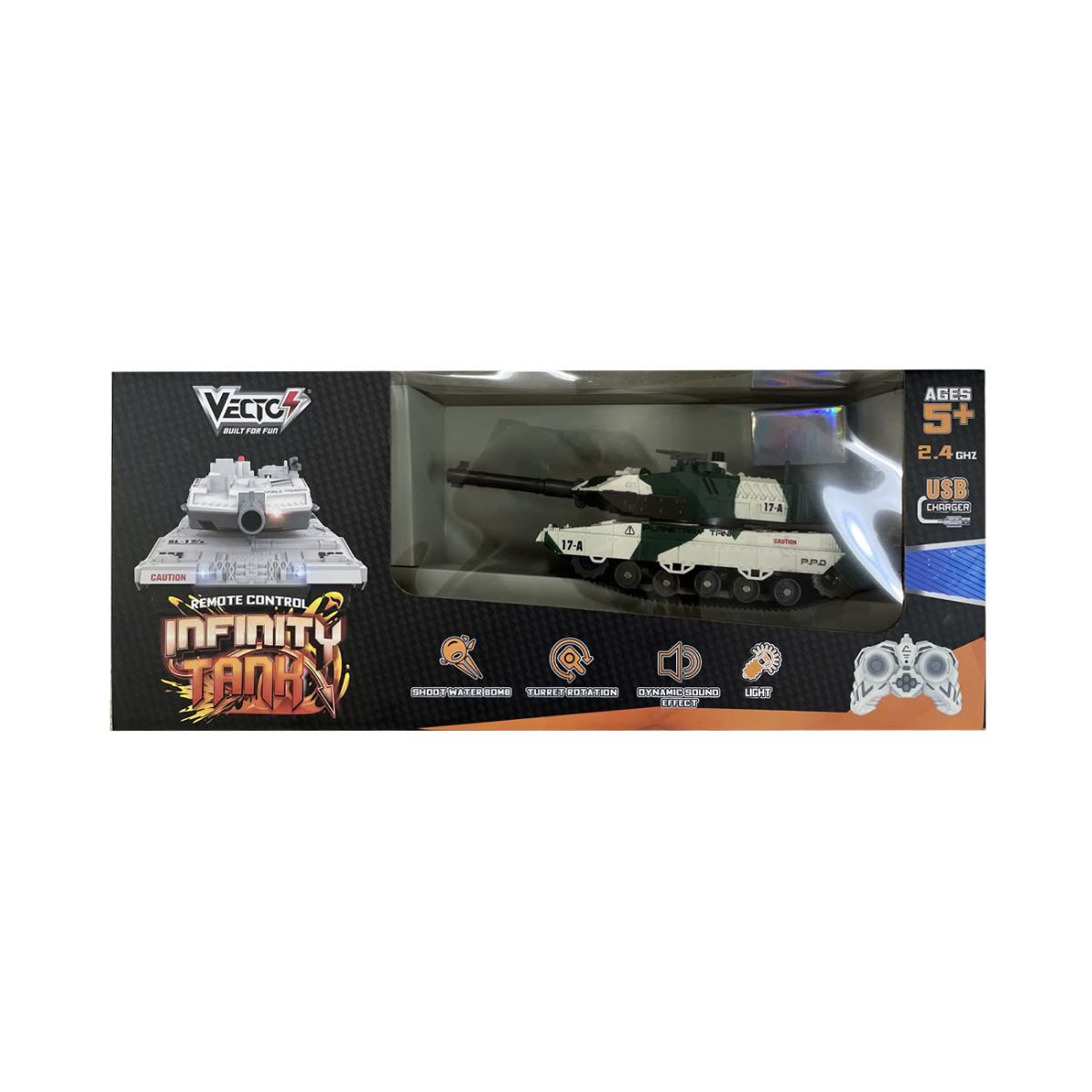 Đồ Chơi Xe Tăng Vô Cực Điều Khiển Từ Xa (Xám) VECTO VT8434A