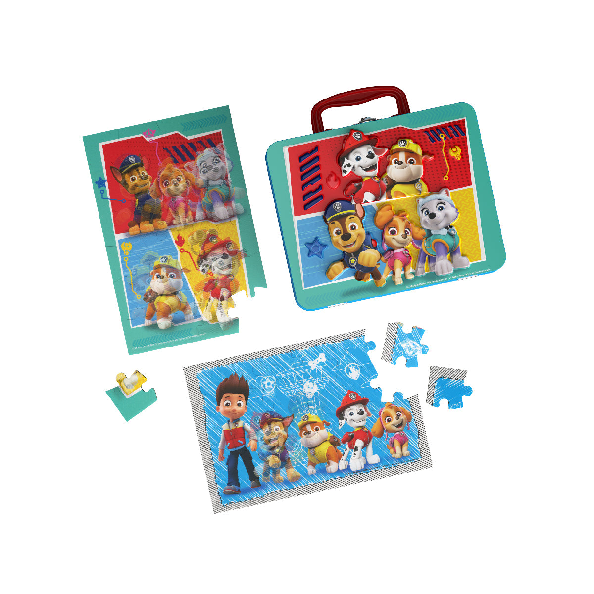 Đồ Chơi Xếp Hình Paw Patrol Và Hộp Đựng Hình Vali SPIN GAMES 6066800