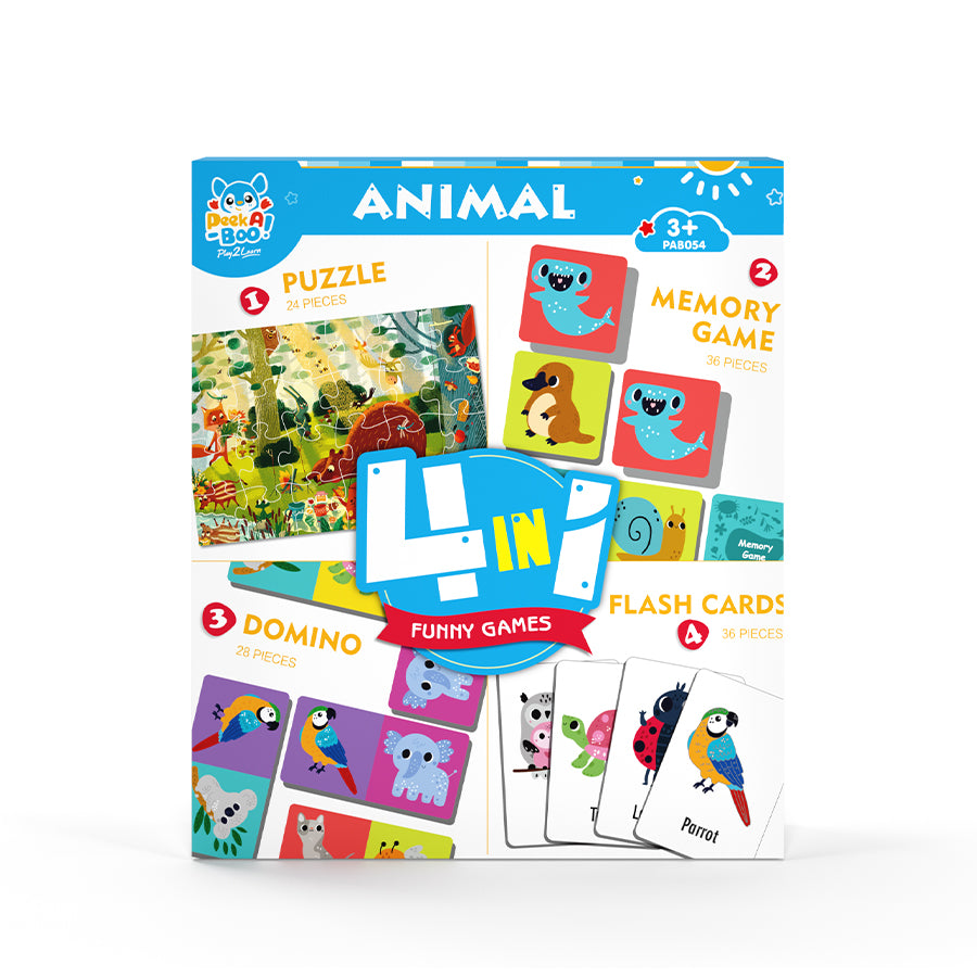 Đồ Chơi Xếp Hình Và Tư Duy 4 Trong 1 Cho Bé PEEK A BOO PAB054