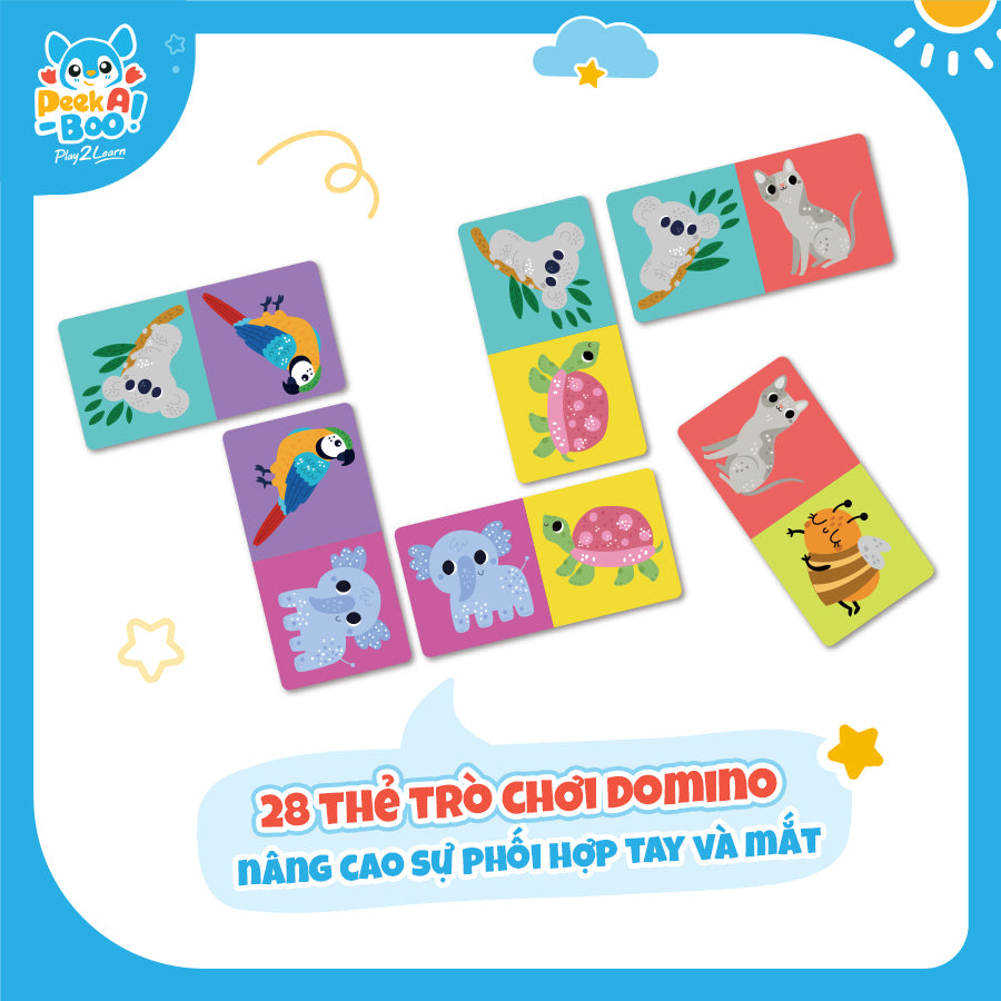 Đồ Chơi Xếp Hình Và Tư Duy 4 Trong 1 Cho Bé PEEK A BOO PAB054