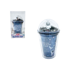 Ly nhựa Clever Cup Astronaut Galaxy Xanh CLEVER HIPPO PCUP05