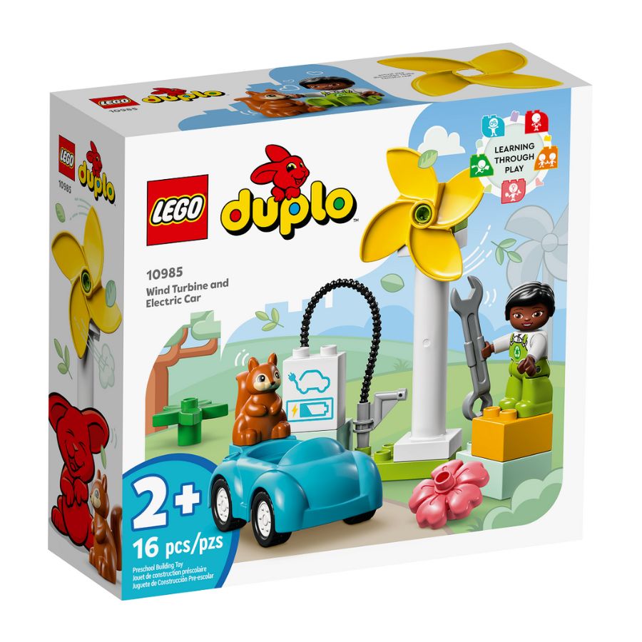 Đồ Chơi Lắp Ráp Tua Bin Gió Và Xe Điện Cho Bé Lego Duplo 10985