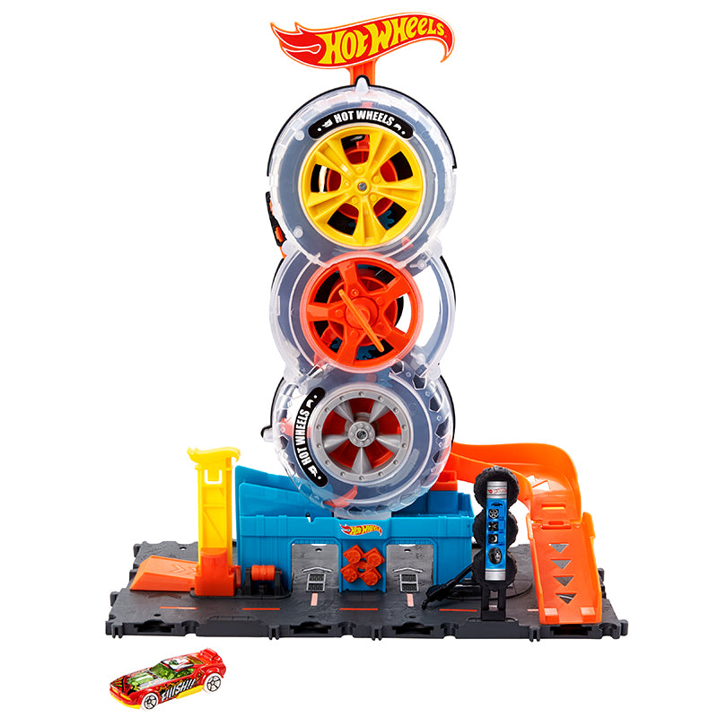 Trạm Vận Chuyển 3 Lốp Xe Xoay Vòng Hot Wheels Hot Wheels Hdp02