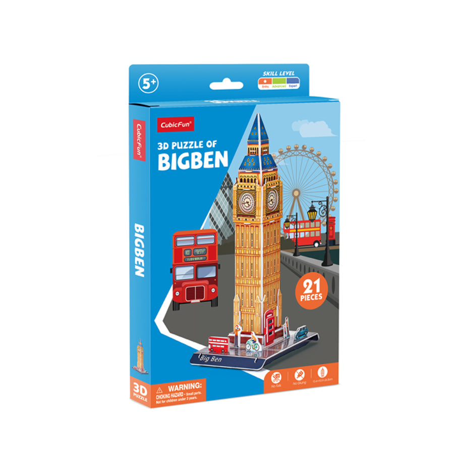 Đồ chơi trẻ em xếp hình 3D mini: Đồng hồ Big Ben PUZZLES W3196H