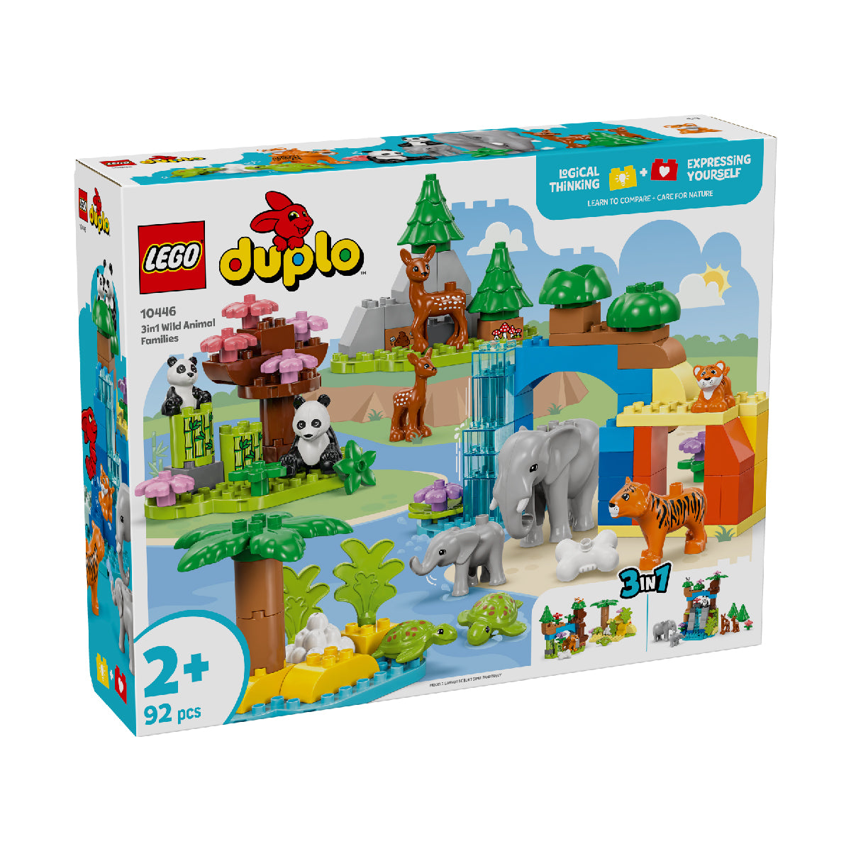 Đồ Chơi Lắp Ráp Gia Đình Động Vật Hoang Dã 3 Trong 1 LEGO DUPLO 10446