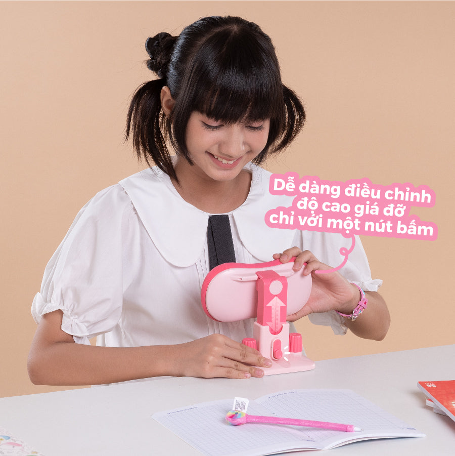 Giá Đỡ Điều Chỉnh Tư Thế Ngồi Pro-Posture Hồng CLEVER HIPPO MS-PP2401/PINK