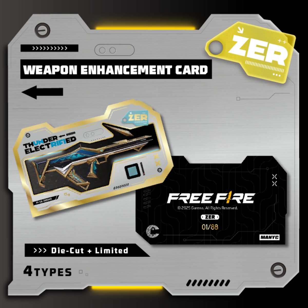 Đồ Chơi Gói Thẻ Sưu Tập Manyc Free Fire - Spark Light TRADING CARD MYC01FF01C01F11-SL