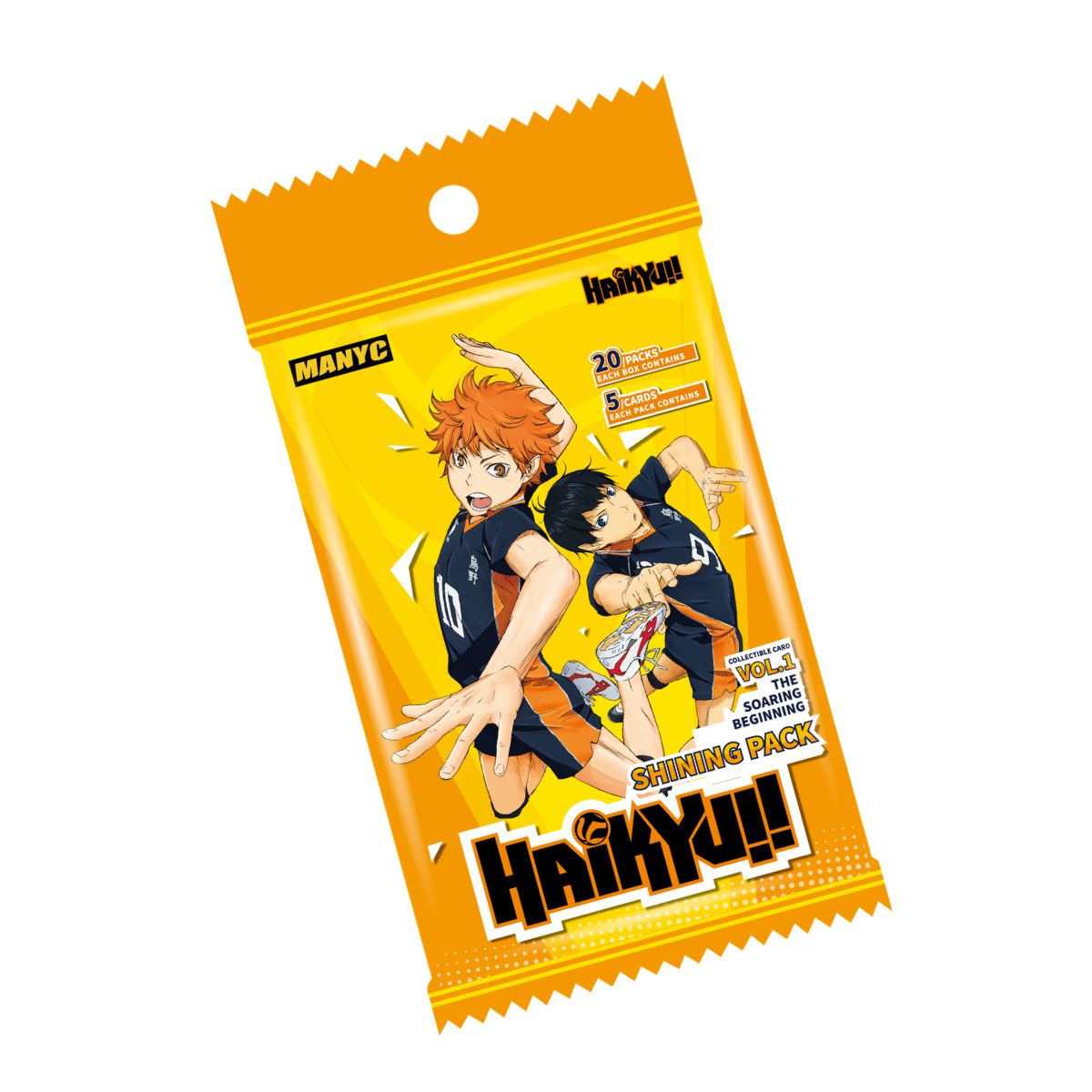 Collectible Card Pack Toy Manyc Haikyu-The Soaring Beginning-Shinning TRADING CARD MYC01HK01C01F09-SP