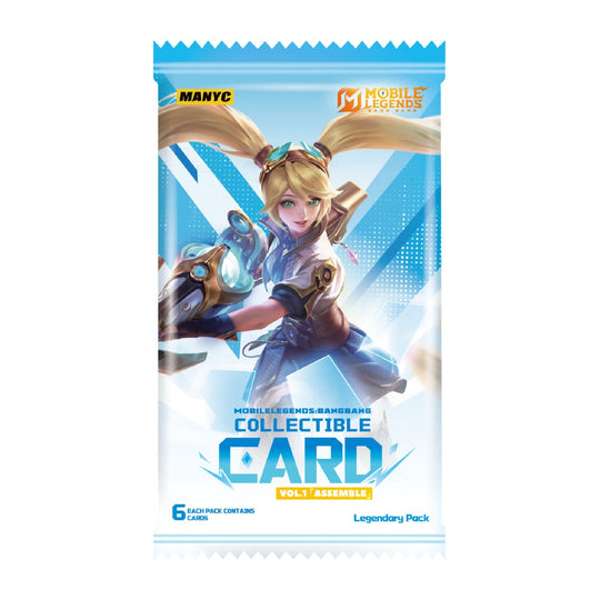 MANYC Mobile Legends: Bang Bang Legendary Collectible Trading Card Pack – MYC01MLBB01C01F09-LP