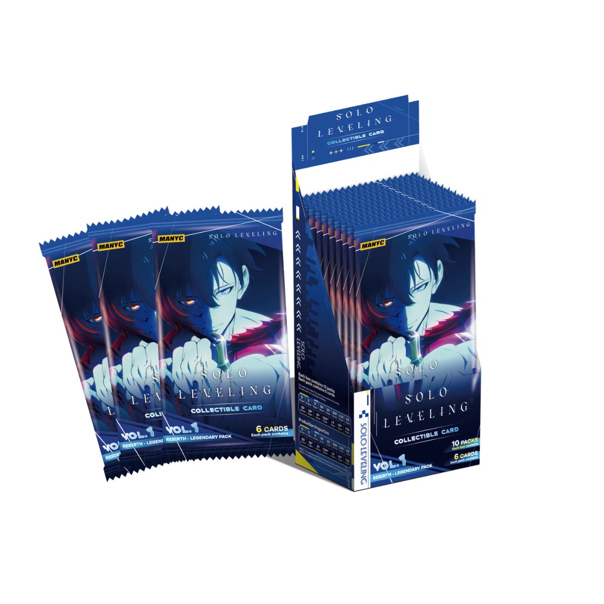 Manyc Solo Leveling Collectible Card Pack Toy - Rebirth - Legendary Trading Card MYC01SL01C01F09-LP