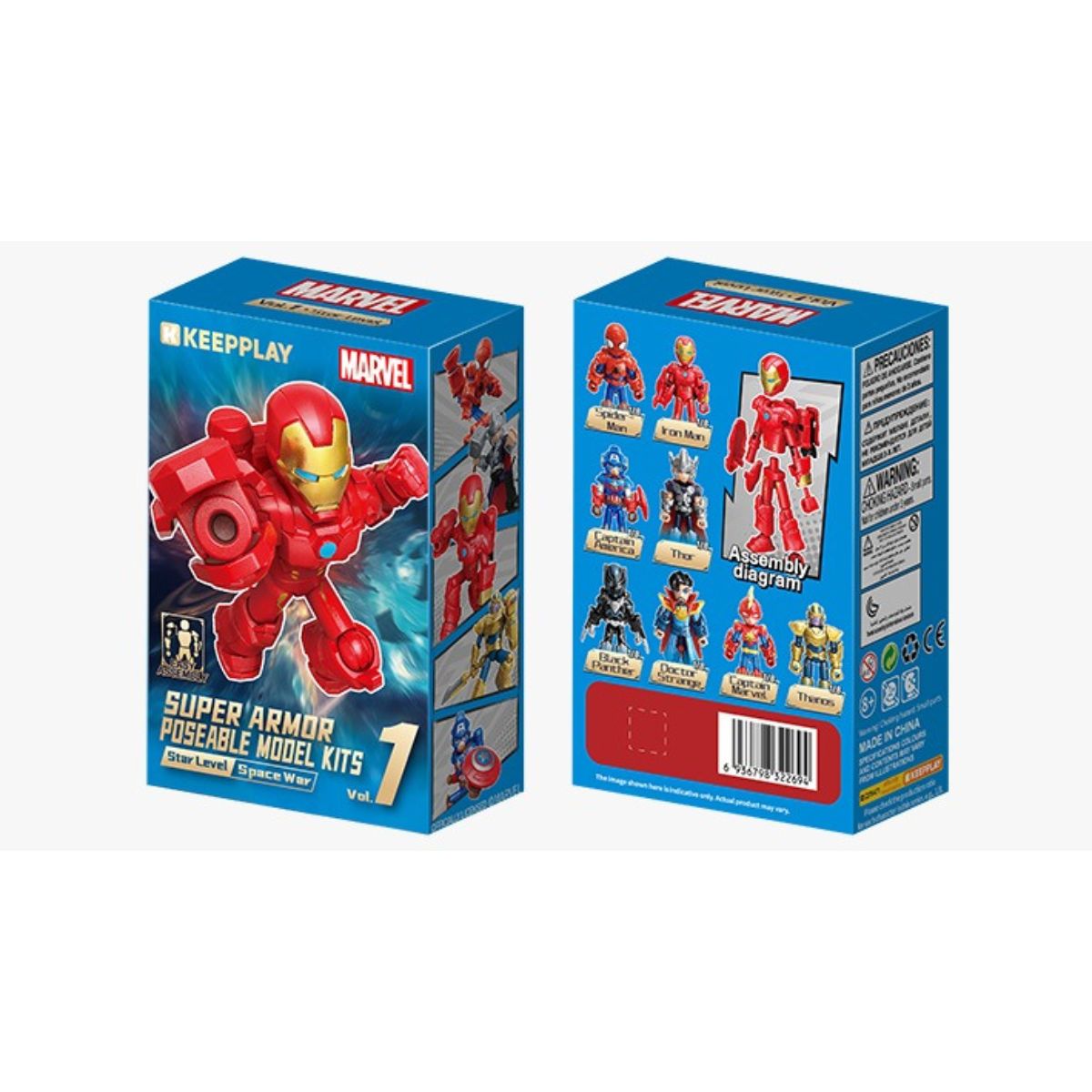 Marvel Superhero Blind Box Assembly Toy KEEPPLAY 73002 – Random Delivery