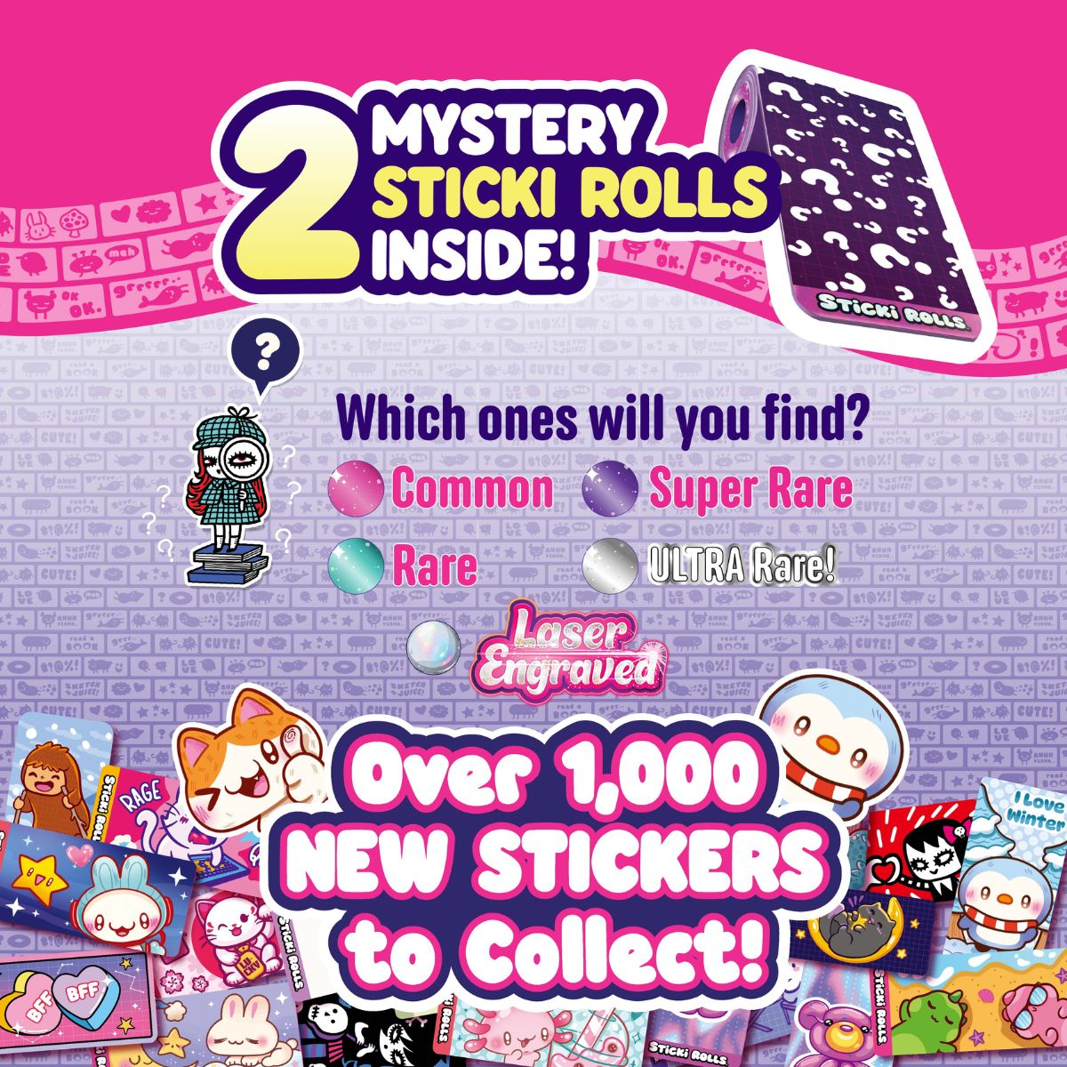 Đồ Chơi Hộp Mù Vòng Tay Sticki Rolls S2 OTHER GIRL BRANDS SR103CDU-24