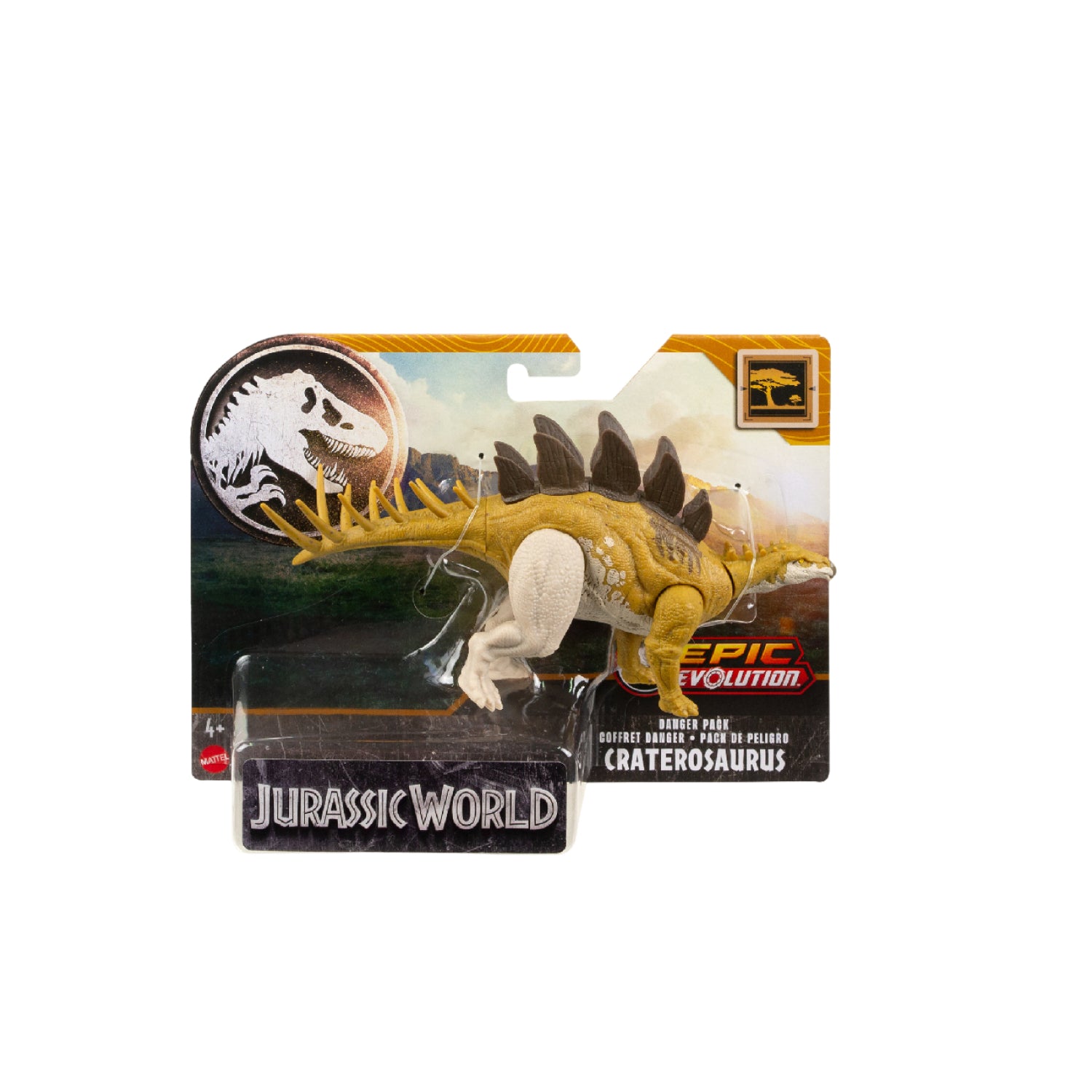 Mô Hình Khủng Long Craterosaurus 6 Inch Có Khớp Linh Hoạt Jurassic World Mattel Hln49