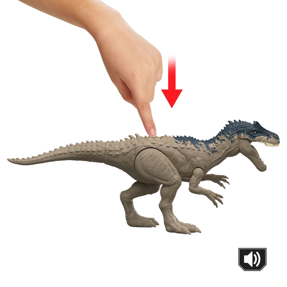 Đồ Chơi Khủng Long Tiếng Gầm Bùng Nổ Allosaurus 12inch JURASSIC WORLD MATTEL JKT71