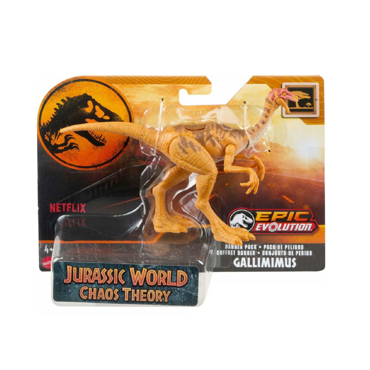 Đồ Chơi Khủng Long Gallimimus (Cc2) 6 Inch Có Khớp Linh Hoạt Jurassic World Mattel Hln49