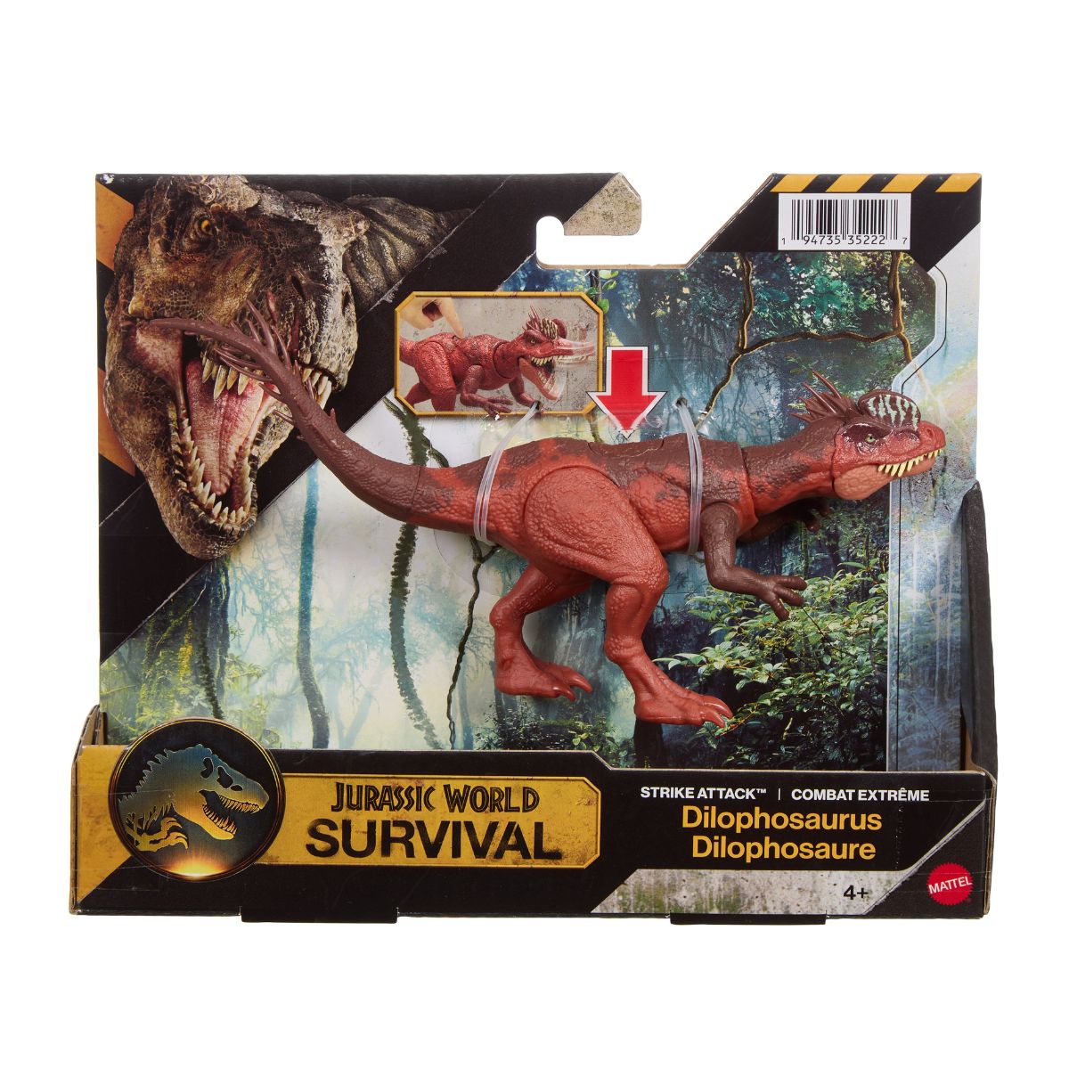 Đồ Chơi Khủng Long Tấn Công Dilophosaurus JURASSIC WORLD MATTEL JGB77