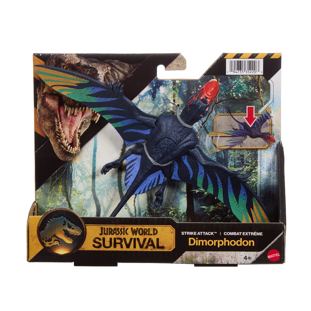 Đồ Chơi Khủng Long Tấn Công Dimorphodon JURASSIC WORLD MATTEL JGB77