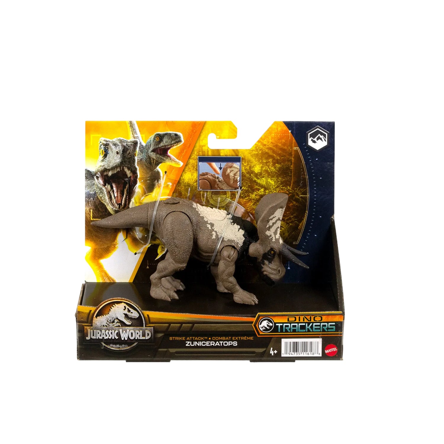 Mô Hình Khủng Long Tấn Công Zuniceratops Jurassic World Mattel Hln63