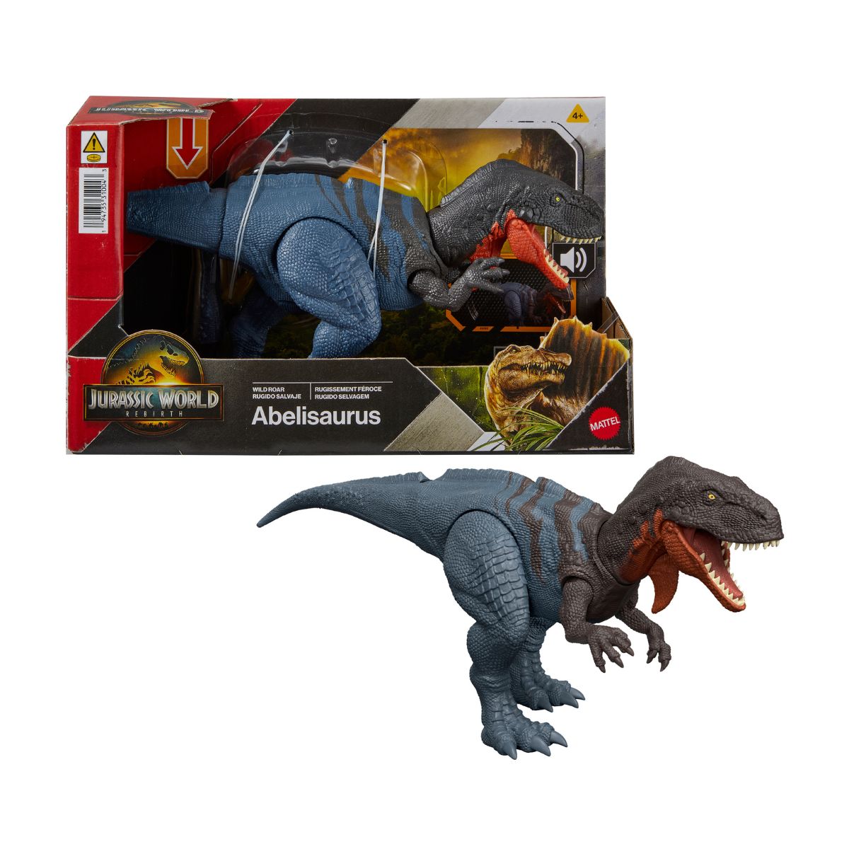 Đồ Chơi Mô Hình Saga Khủng Long Có Âm Thanh Abelisaurus JURASSIC WORLD MATTEL JGB91/JGB87