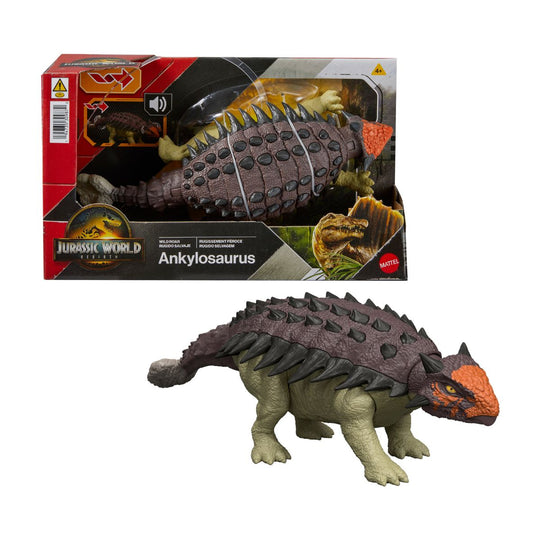 Đồ Chơi Mô Hình Saga Khủng Long Có Âm Thanh Ankylosaurus JURASSIC WORLD MATTEL JGB87