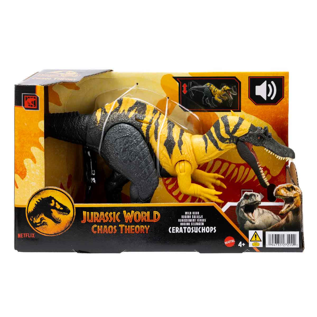 Đồ Chơi Mô Hình Khủng Long Ceratosuchops Có Âm Thanh JURASSIC WORLD MATTEL HLP14