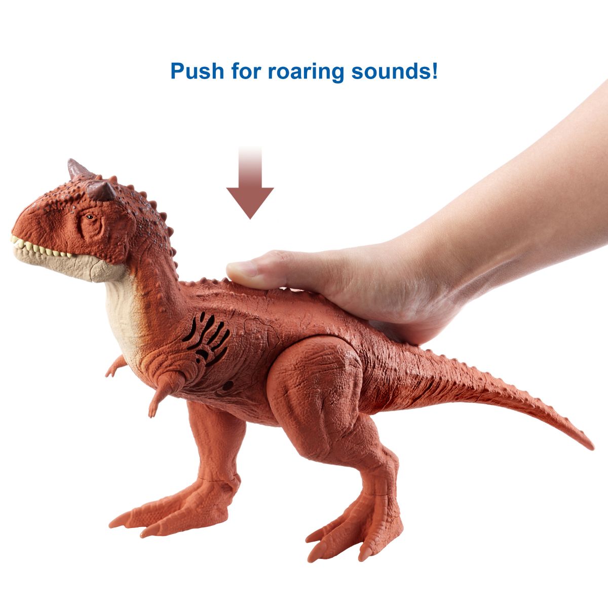 Đồ Chơi Khủng Long Tiếng Gầm Bùng Nổ Carnotaurus 12inch JURASSIC WORLD MATTEL JKT71